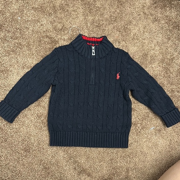 Ralph Lauren Other - Ralph Lauren Toddler Dark Blue Cable Knit Pullover